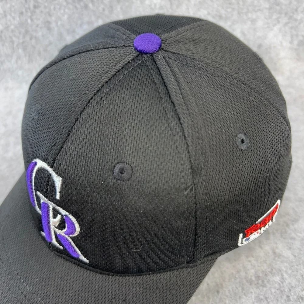 CR Logo Youth Black OC Sports Baseball Hat MLB Team Cap Adjustable OSFM